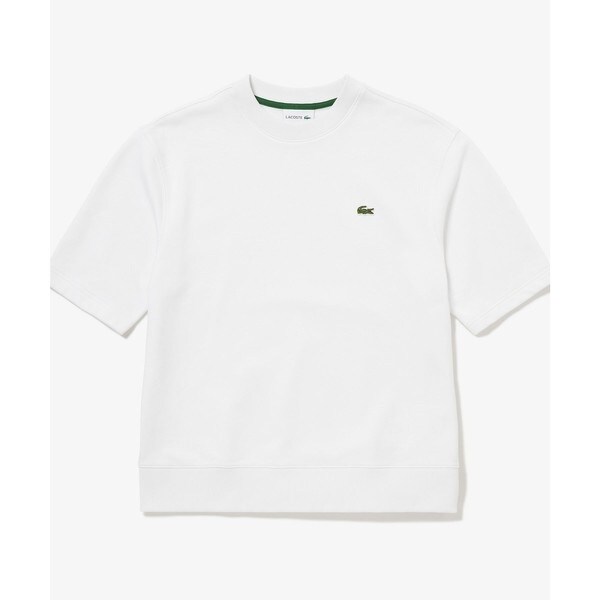 ラコステ（LACOSTE）/オーガニックコットン 裏パイル地 オーバーサイズ プレミアム半袖スウェット トレーナー