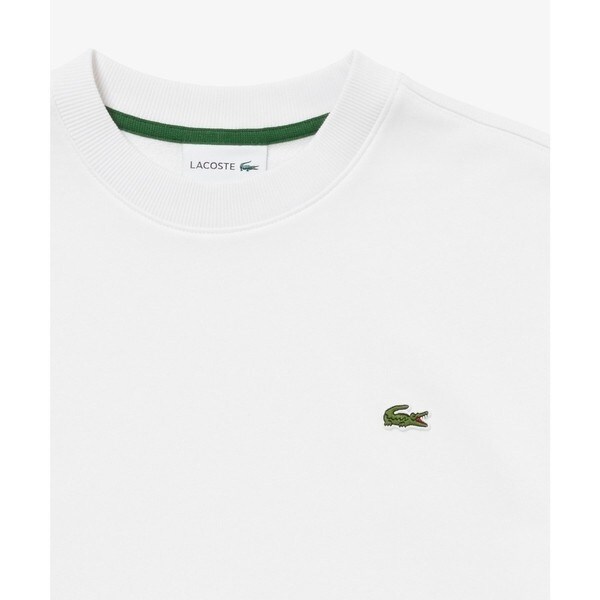 ラコステ（LACOSTE）/オーガニックコットン 裏パイル地 オーバーサイズ プレミアム半袖スウェット トレーナー