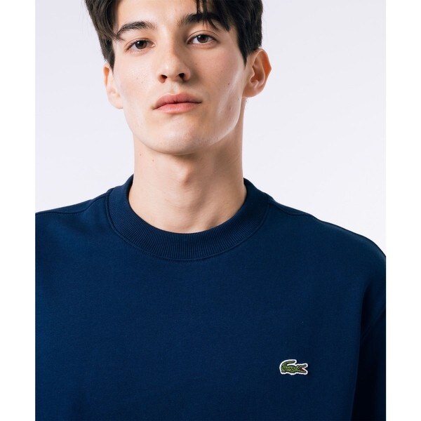 ラコステ（LACOSTE）/オーガニックコットン 裏パイル地 オーバーサイズ プレミアム半袖スウェット トレーナー