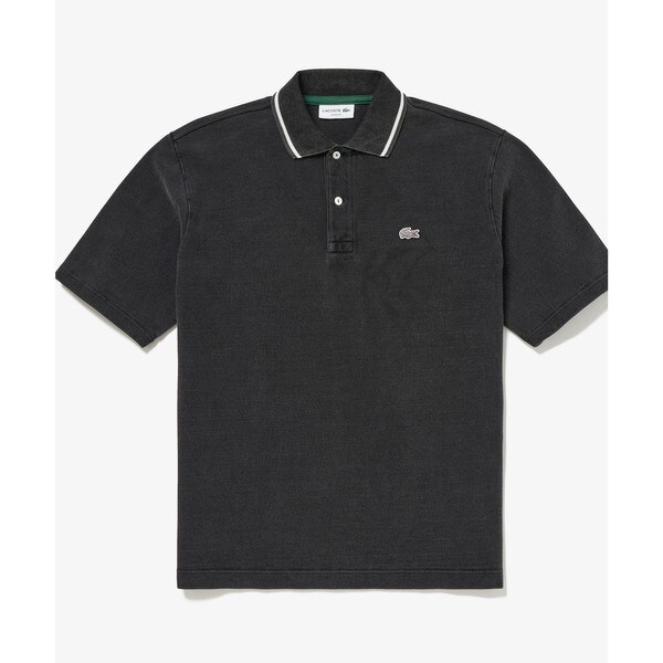 ラコステ（LACOSTE）/配色リブニットインディゴポロシャツの通販