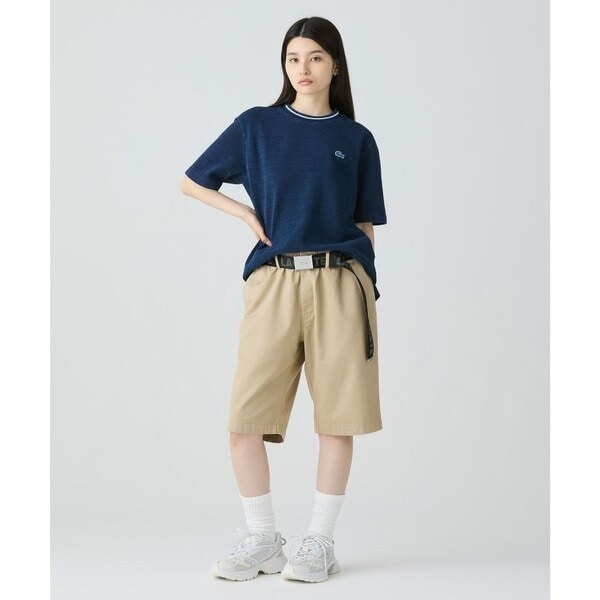 ラコステ（LACOSTE）/配色リブニットインディゴ鹿の子 半袖Tシャツ_11