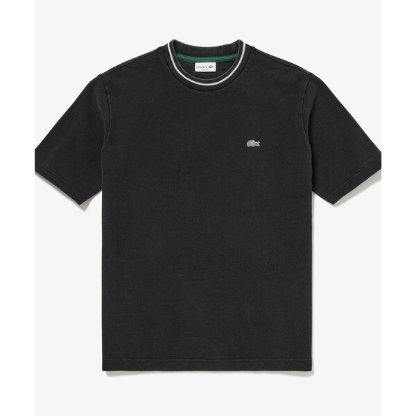 ラコステ（LACOSTE）/配色リブニットインディゴ鹿の子 半袖Tシャツ_12