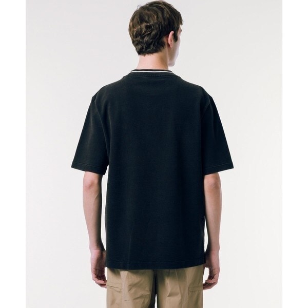 ラコステ（LACOSTE）/配色リブニットインディゴ鹿の子 半袖Tシャツ_13