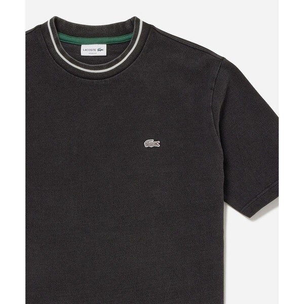ラコステ（LACOSTE）/配色リブニットインディゴ鹿の子 半袖Tシャツ_14
