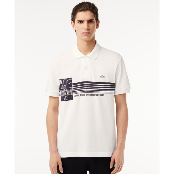 ラコステ（LACOSTE）/テニスプレイヤーグラフィックフランスメイドポロシャツ