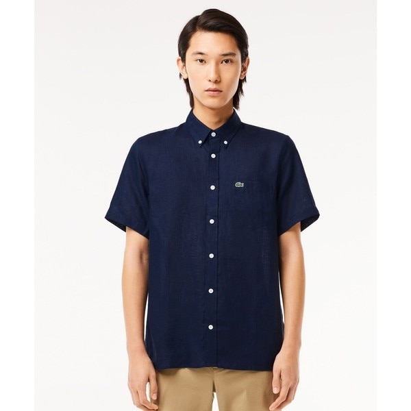 ラコステ（LACOSTE）/リネンボタンダウンシャツの通販はau PAY