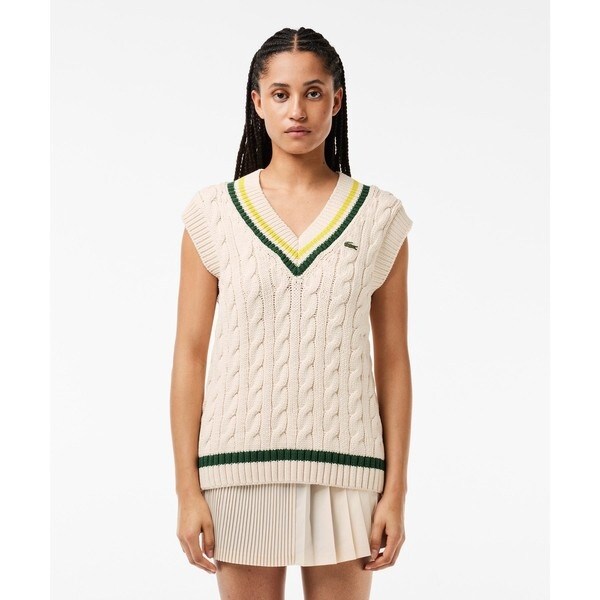 ラコステ（LACOSTE）/Vネックケーブルニットベストの通販は 15,180円