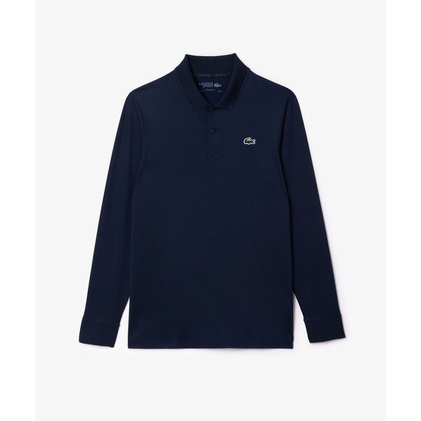 ラコステ（LACOSTE）/UPF50 UVカット ウルトラドライワントーン長袖ポロシャツ_4