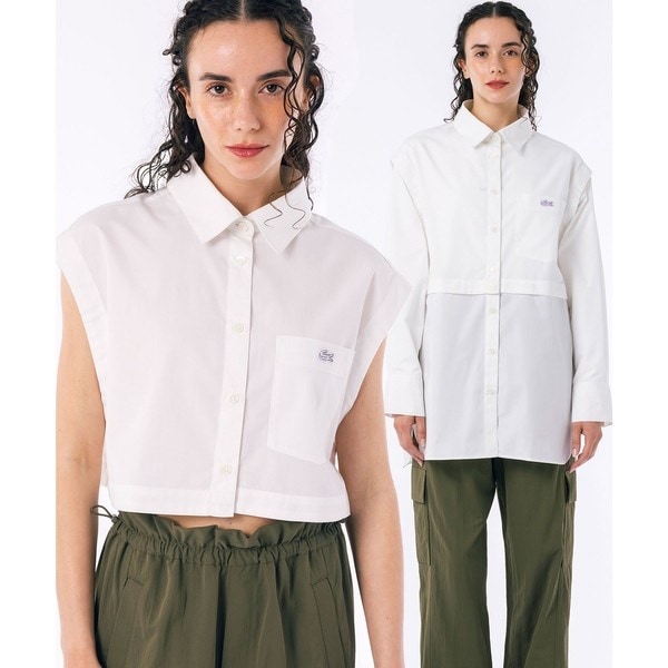 ラコステ（LACOSTE）/4WAYデザイン ボリュームスリーブ ロングシャツ