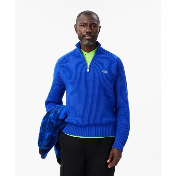 ラコステ（LACOSTE）/エッセンシャルハーフジップウールセーター