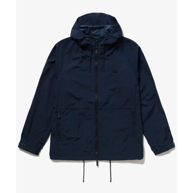 ラコステ（LACOSTE）/撥水防風 ドロストコード フーデッド ナイロン 