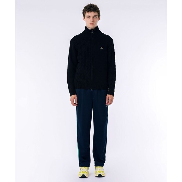 ラコステ（LACOSTE）/クレイジーニッティングハイネックジップカーディガン / ダブルジップ ドライバーズニット_14