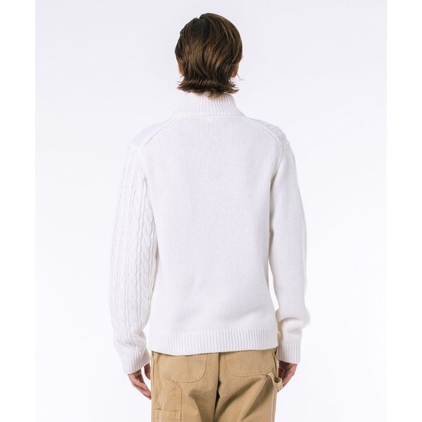 ラコステ（LACOSTE）/クレイジーニッティングハイネックジップカーディガン / ダブルジップ ドライバーズニット_18
