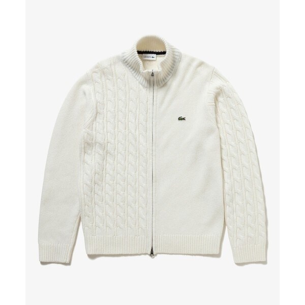 ラコステ（LACOSTE）/クレイジーニッティングハイネックジップカーディガン / ダブルジップ ドライバーズニット_19