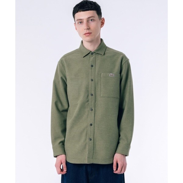 ラコステ（LACOSTE）/無地 フラワーカモフラ柄 リバーシブルレギュラーカラーシャツ_2