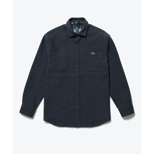 ラコステ（LACOSTE）/無地 フラワーカモフラ柄 リバーシブルレギュラーカラーシャツ_3