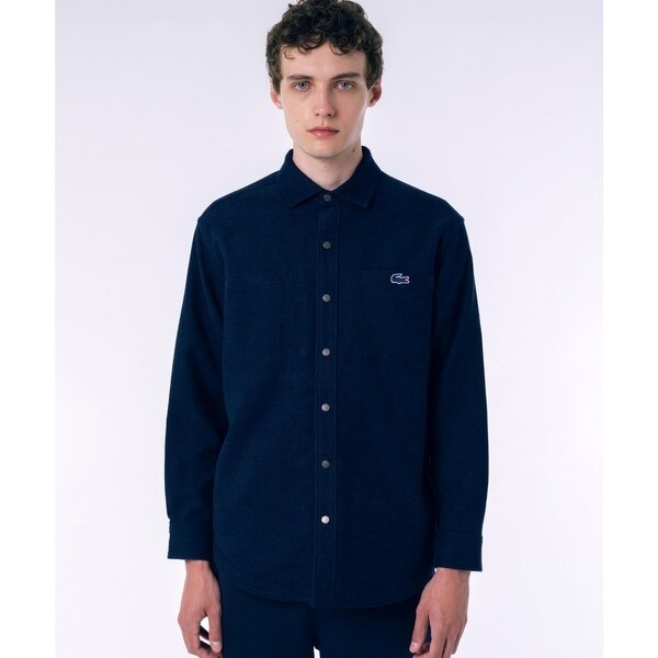 ラコステ（LACOSTE）/無地 フラワーカモフラ柄 リバーシブルレギュラーカラーシャツ_14