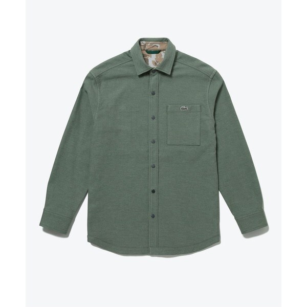 ラコステ（LACOSTE）/無地 フラワーカモフラ柄 リバーシブルレギュラーカラーシャツ_17
