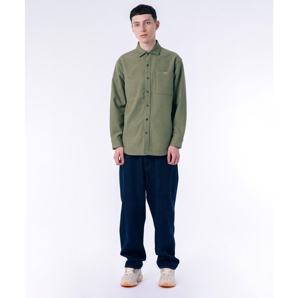 ラコステ（LACOSTE）/無地 フラワーカモフラ柄 リバーシブルレギュラーカラーシャツ_19