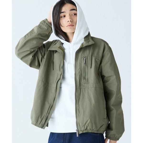 ラコステ（LACOSTE）/ヴィンテージウォッシュ加工 ツイルスタンドジップブルゾン / ジップアップブルゾン