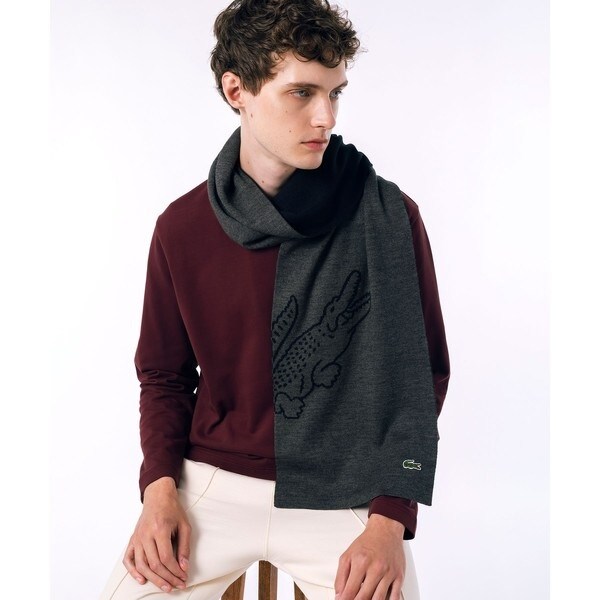 ラコステ（LACOSTE）/ワニロゴジャカードリバーシブルマフラーの通販は 5,742円