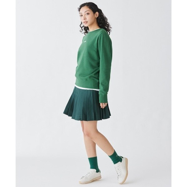 LACOSTE / ラコステ ブランドネームロゴ刺繍 クルーネックスウェットプルオーバー トレーナー ラコステ LACOSTE ブランドネームロゴ刺繍 クルーネック