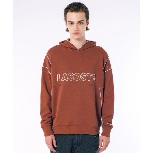 ラコステ（LACOSTE）/アウトラインネームステッチスウェットフーディー / 裏パイルスウェットパーカー_2