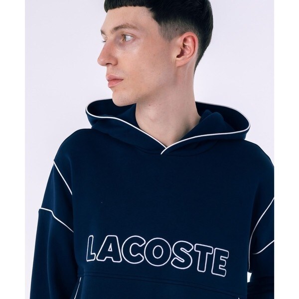ラコステ（LACOSTE）/アウトラインネームステッチスウェットフーディー / 裏パイルスウェットパーカー_16