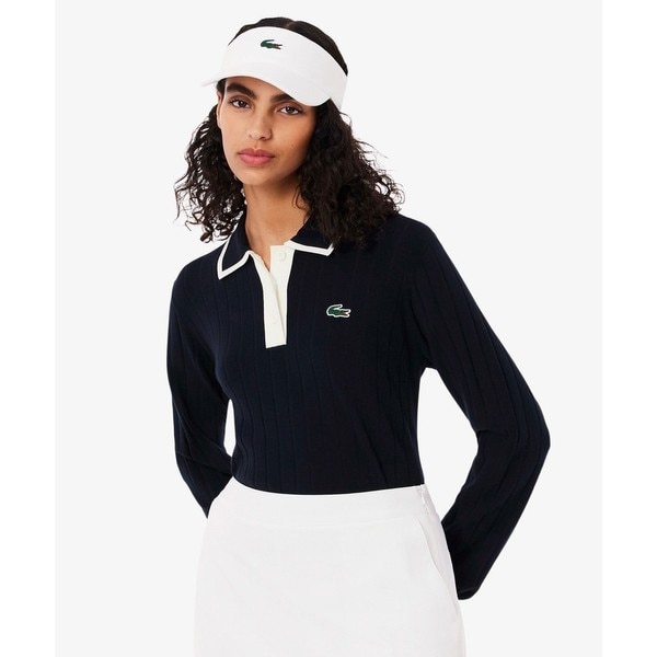 ラコステ（LACOSTE）/ハイストレッチ バイカラーポロカラーゴルフニットセーターの通販は 22,000円