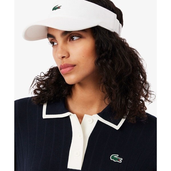 ラコステ（LACOSTE）/ハイストレッチ バイカラーポロカラーゴルフニットセーター_3