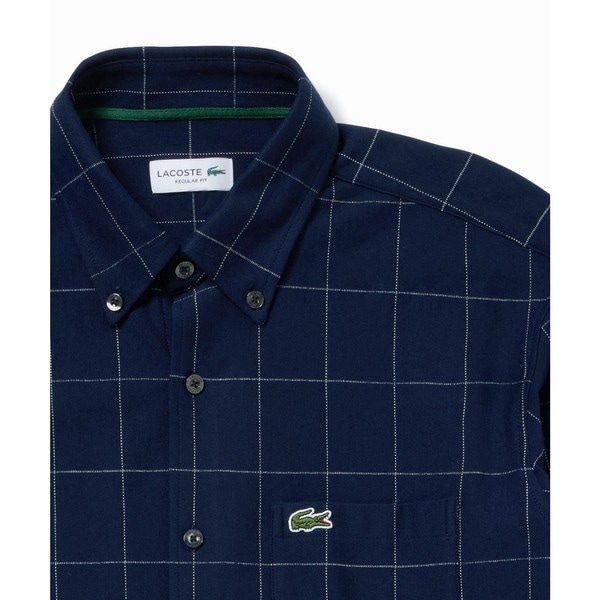 ラコステ（LACOSTE）/2WAYストレッチ ウインドウペンチェックボタン