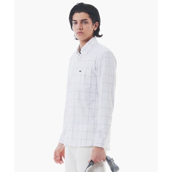 ラコステ（LACOSTE）/2WAYストレッチ ウインドウペンチェックボタン
