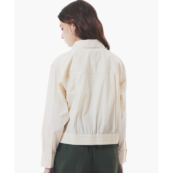 LACOSTE / ラコステ クロップド丈 ウエストシャーリングシャツ ショートブルゾン ラコステ（LACOSTE）/クロップド丈 ウエストシャーリングシャツ