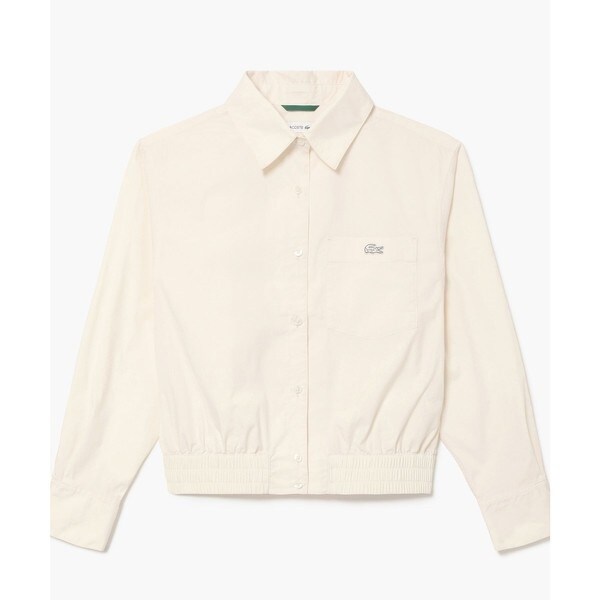 ラコステ（LACOSTE）/クロップド丈 ウエストシャーリングシャツ