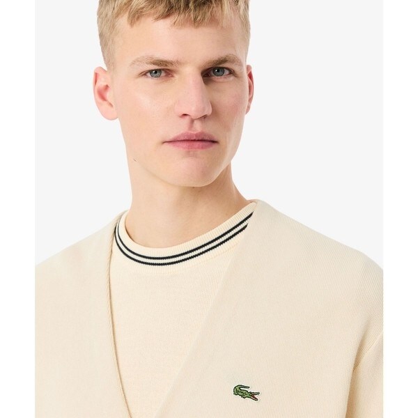 ラコステ（LACOSTE）/リブニットステッチコットンニットカーディガン_9