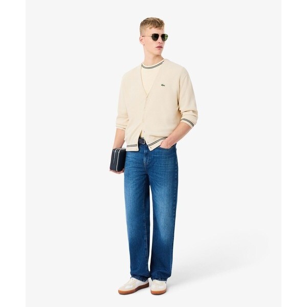 ラコステ（LACOSTE）/リブニットステッチコットンニットカーディガン_13