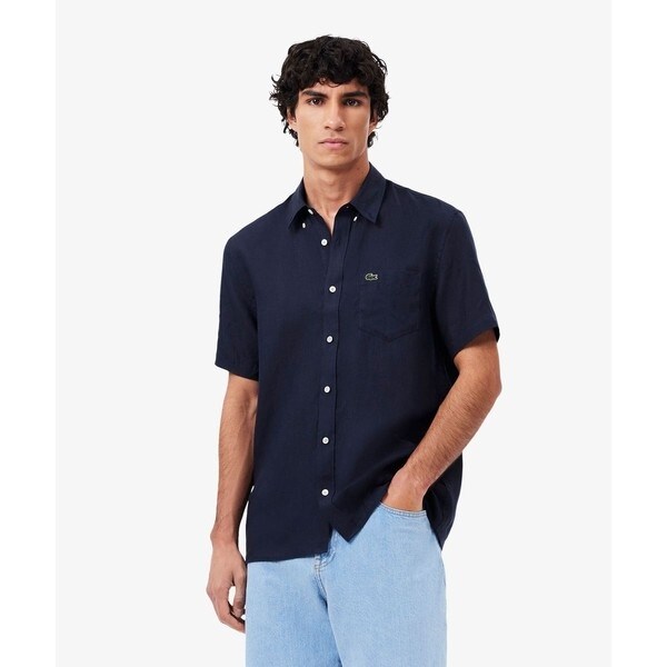 ラコステ（LACOSTE）/リネンボタンダウンシャツ_1