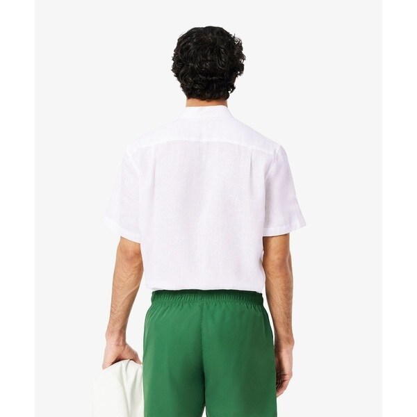 ラコステ（LACOSTE）/リネンボタンダウンシャツ_4