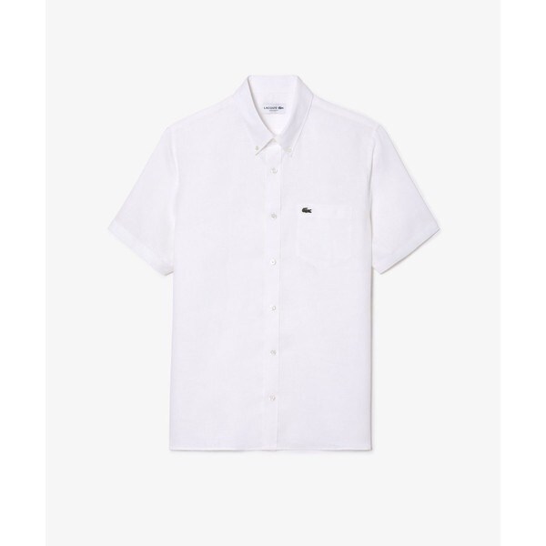 ラコステ（LACOSTE）/リネンボタンダウンシャツ_5