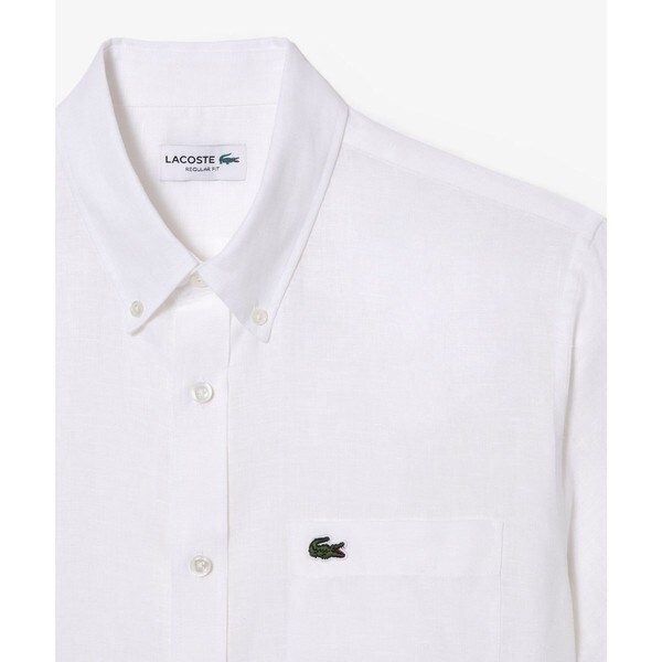 ラコステ（LACOSTE）/リネンボタンダウンシャツ_6