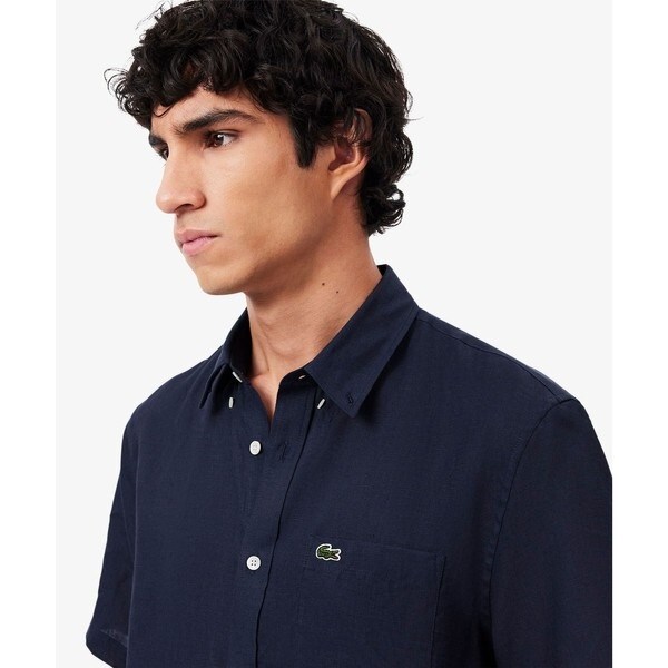 ラコステ（LACOSTE）/リネンボタンダウンシャツ_8