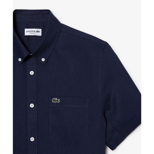 ラコステ（LACOSTE）/リネンボタンダウンシャツ_11