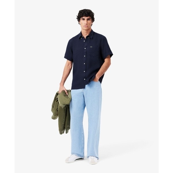 ラコステ（LACOSTE）/リネンボタンダウンシャツ_12