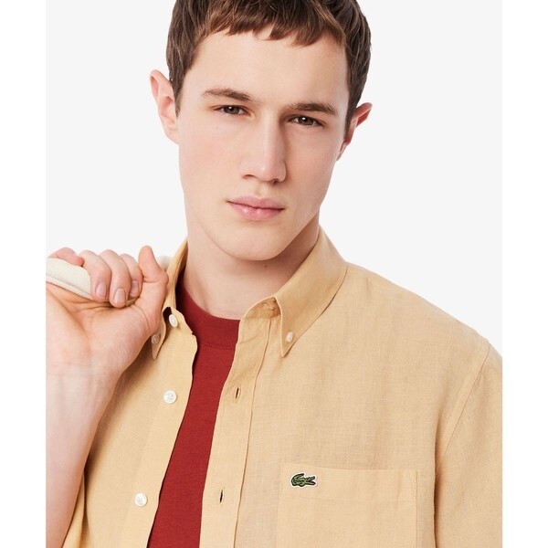 ラコステ（LACOSTE）/リネンボタンダウンシャツ_13