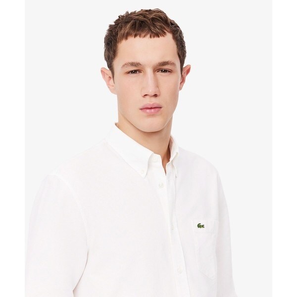 ラコステ（LACOSTE）/オックスフォードボタンダウンシャツ_4