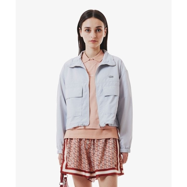 ラコステ（LACOSTE）/撥水 ショート&ワイドシルエット スタンドカラーナイロンブルゾン