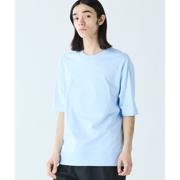 ラコステ（LACOSTE）/裏パイル グラフィック刺繍 トーン・オン・トーンステッチ半袖スウェット