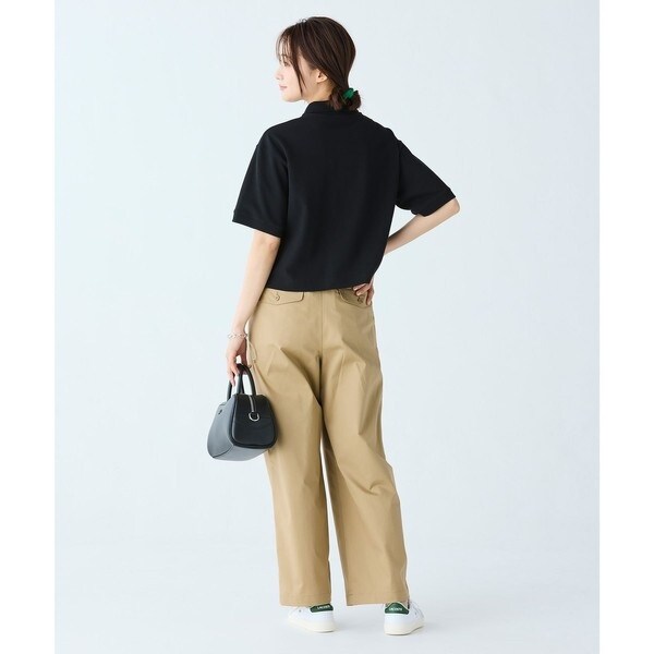 ラコステ（LACOSTE）/ヘビーウェイト鹿の子 ワイド クロップド丈 半袖