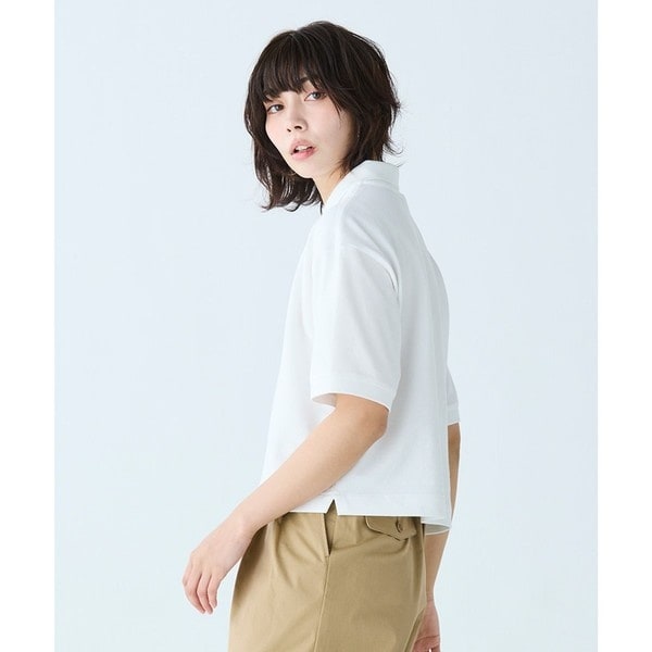 ラコステ（LACOSTE）/ヘビーウェイト鹿の子 ワイド クロップド丈 半袖