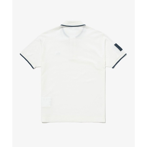 ラコステ（LACOSTE）/スリーブネームパッチ 配色ライン鹿の子地